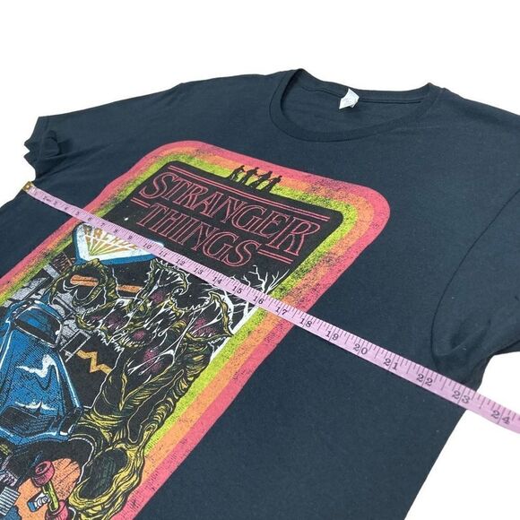 Stranger Things Shirt Adult Size Extra Large XL Black Short Graphic T-Shirt - Picture 4 of 6